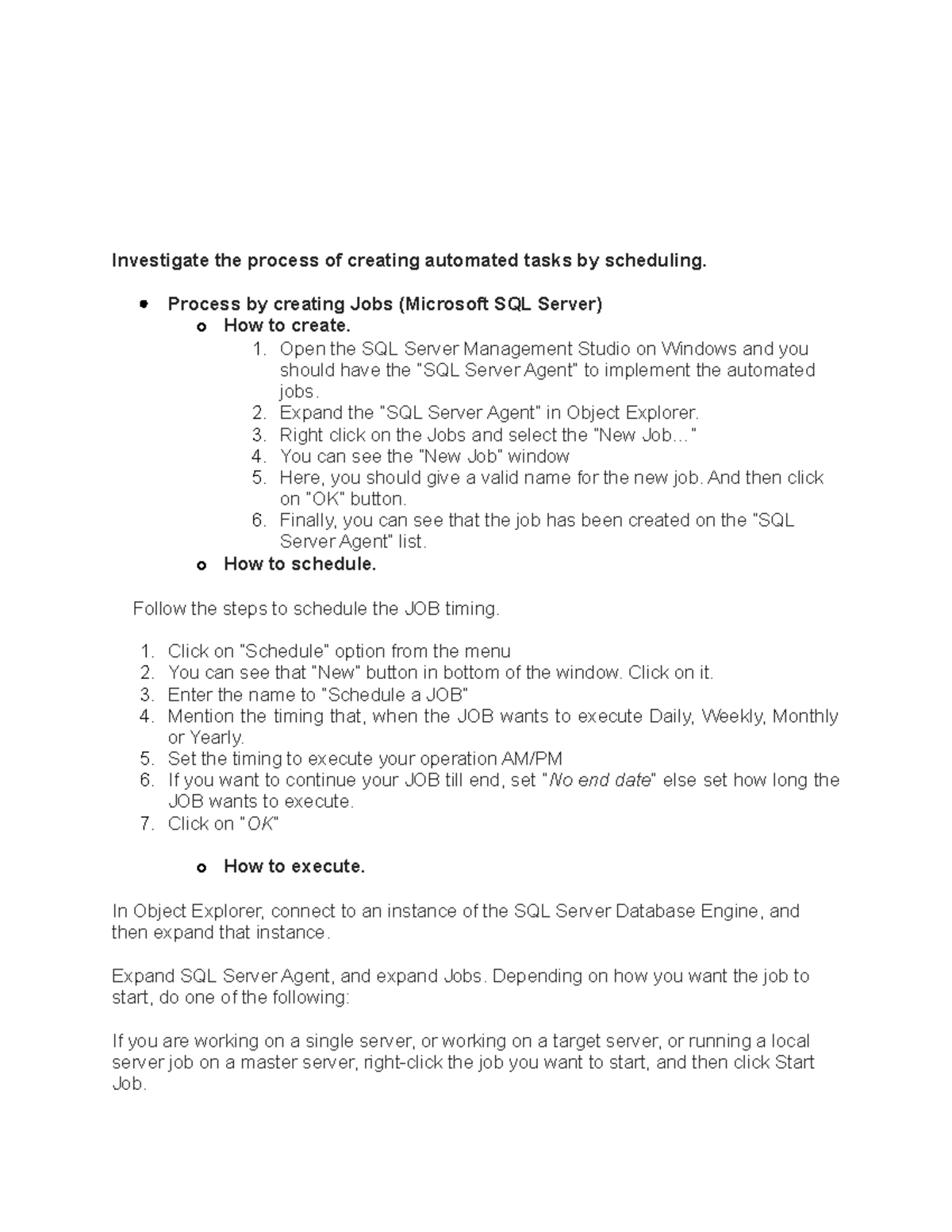Base de datos - Actividad 2 SQL Estructura - Investigate the process of ...