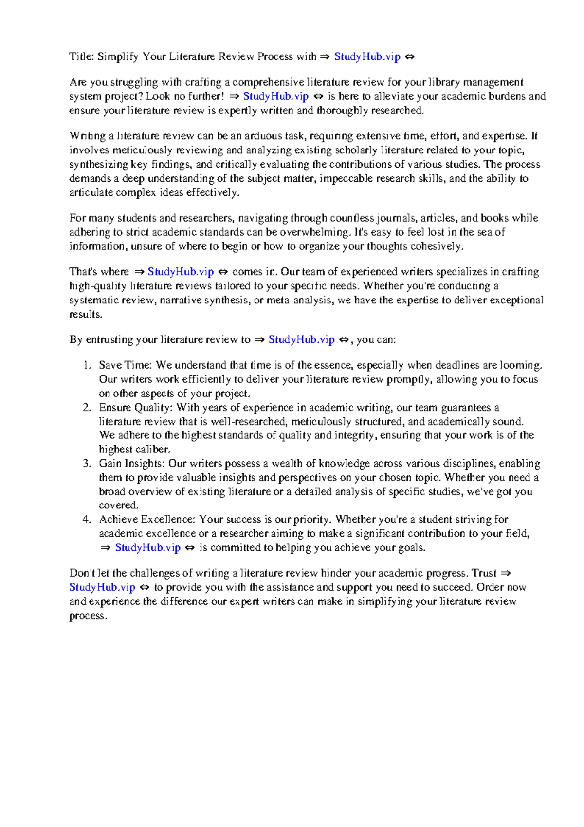 Library Management System Literature Review - Title: Simplify Your ...
