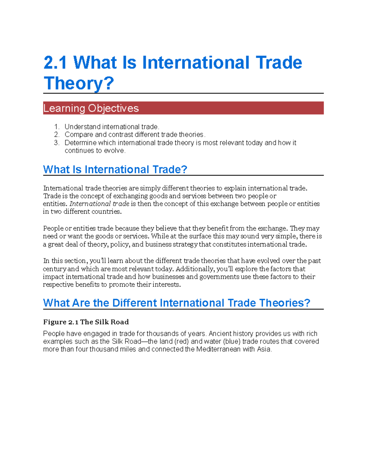 What Is International Trade Theory Pdf