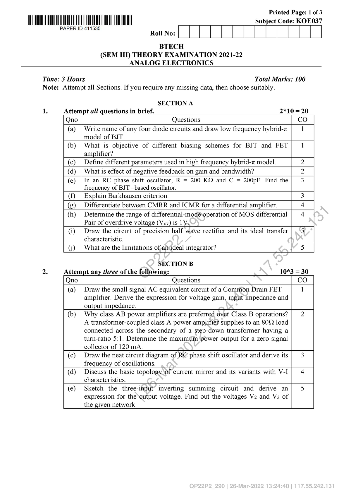 Python aktu handwritten notes - QP22P2_ | 26-Mar-2022 13:24:40 | 117.55 ...