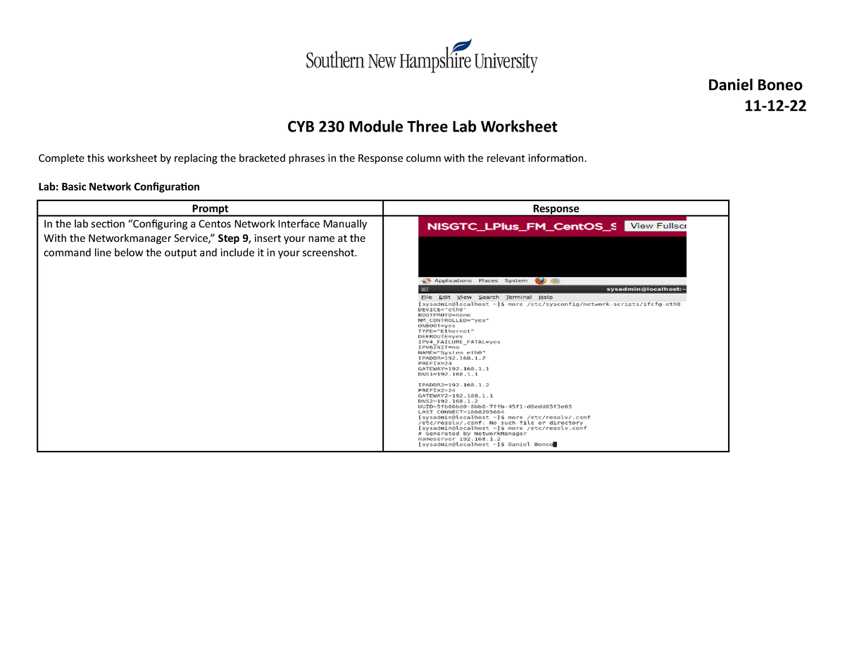 Cyb 230 Module 3 2 Lab Lab Work Daniel Boneo 11 12 Cyb 230 Module Three Lab Worksheet 5734