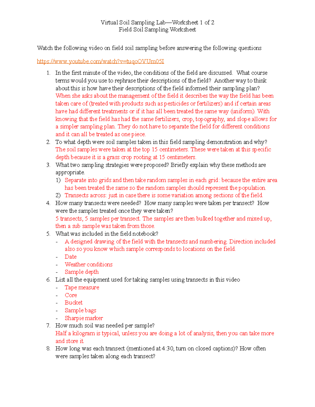 Virtual Soil Sampling Lab Worksheet 1 - What course terms would you use to rephrase their - Studocu Virtual Soil Sampling Lab Worksheet 1 - What course terms would you use to rephrase their - Studocu