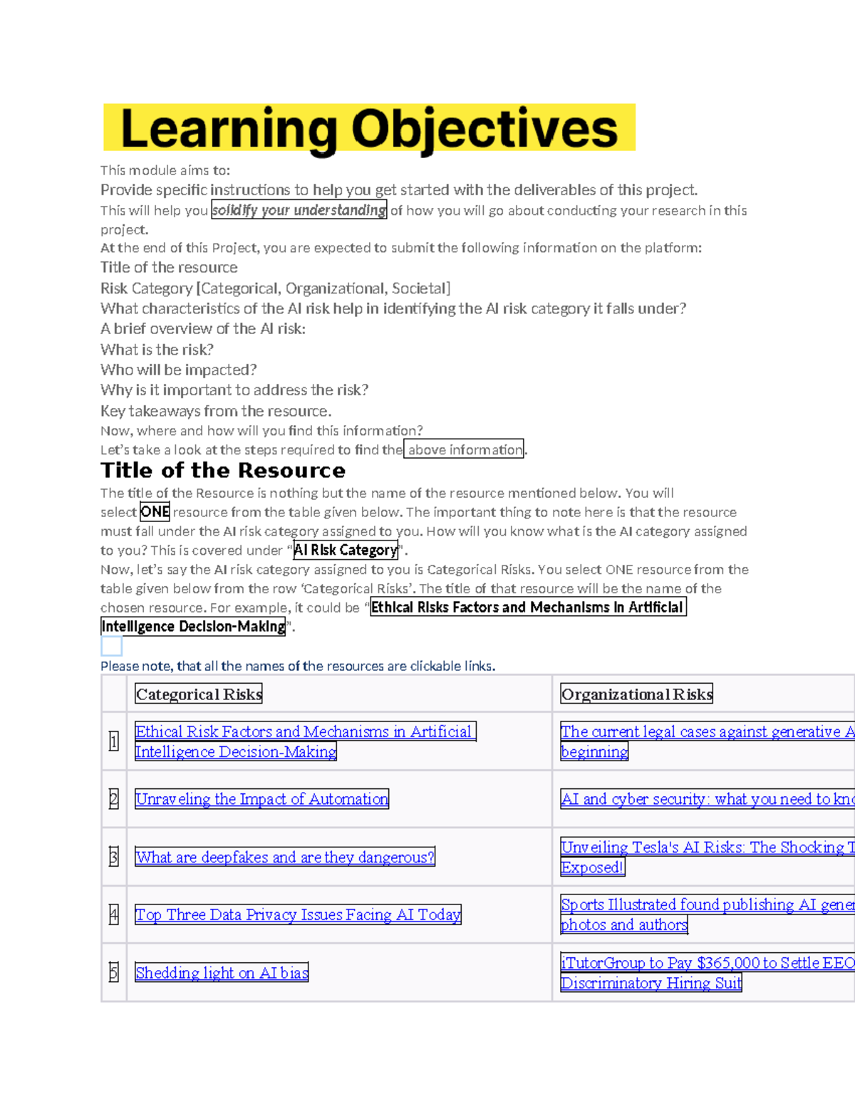 This module aims to - LESSON NOTES - This module aims to: Provide ...