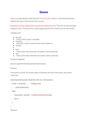 Queuetypes - types of queues with examples - Circular Queue Circular ...
