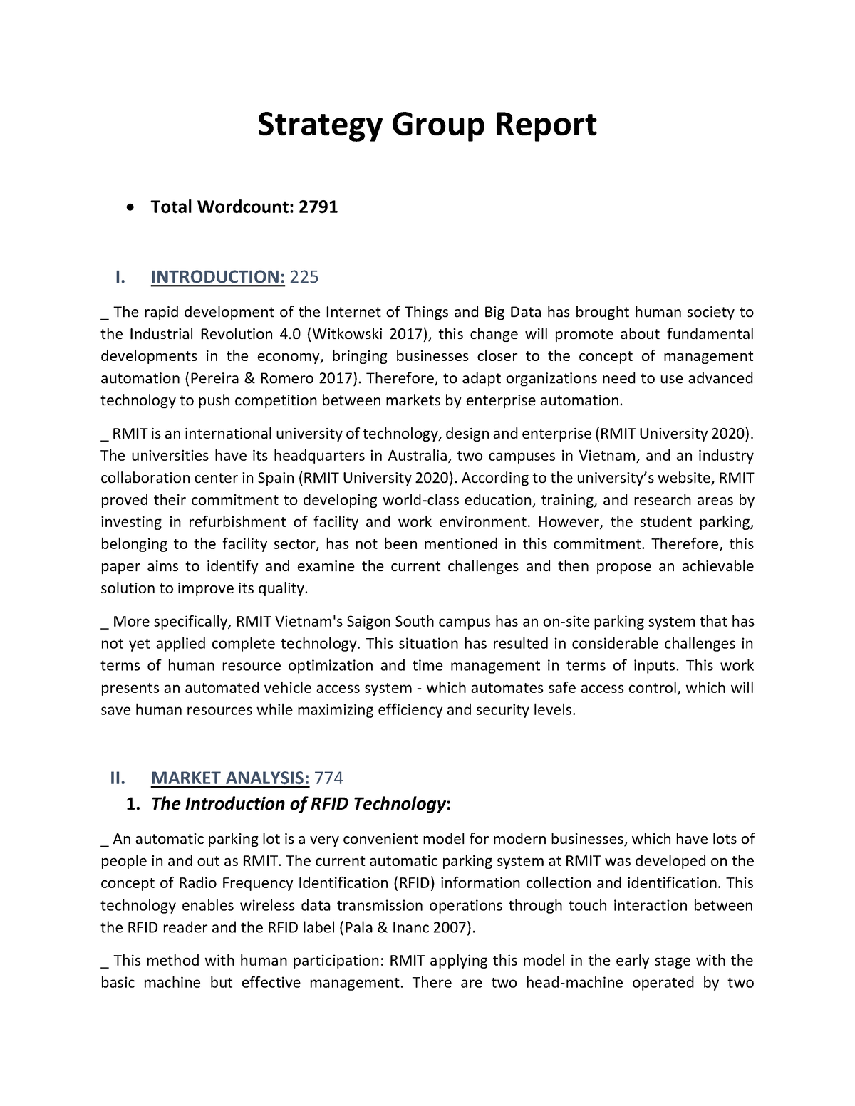 Strategy Group Report - Contemporary Solution For New Management ...