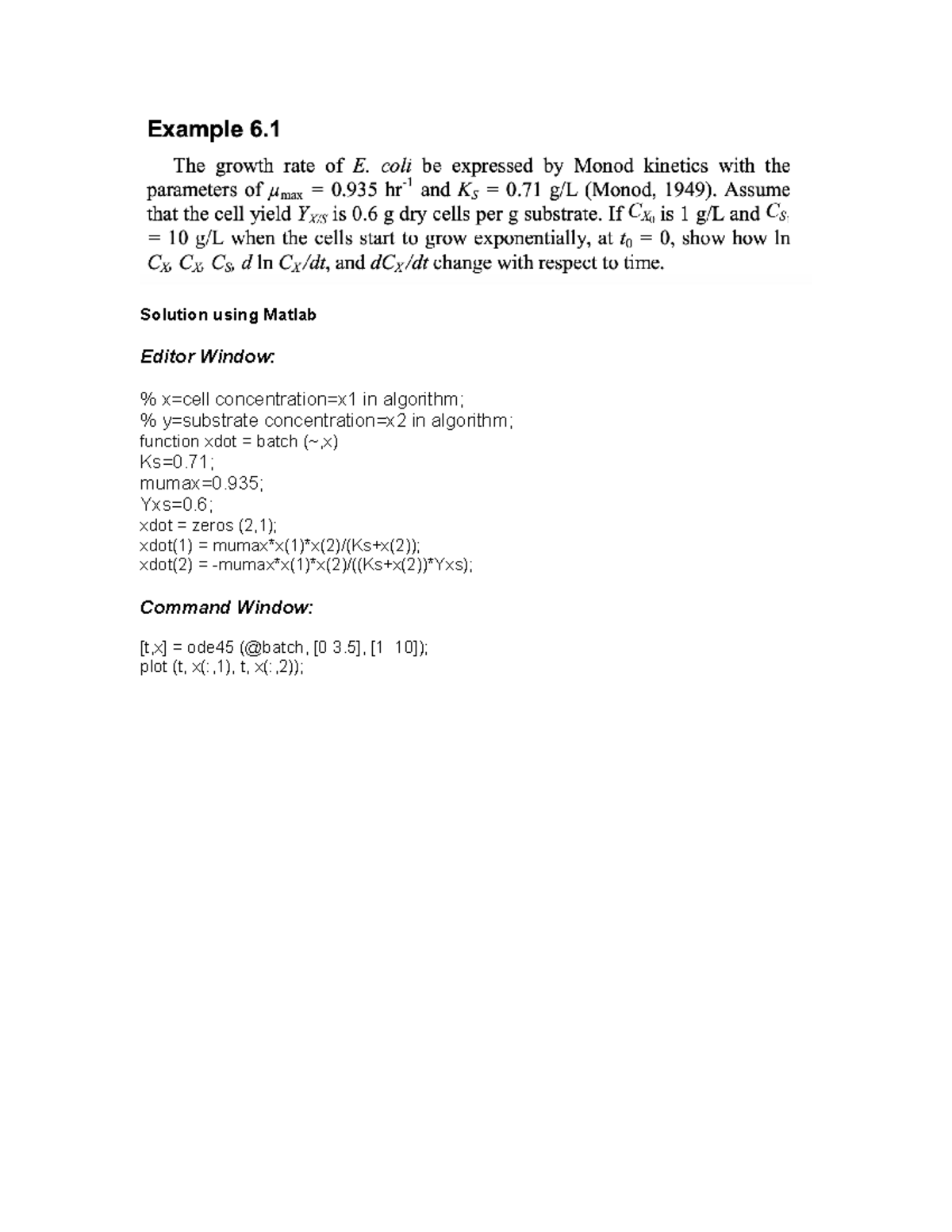 2. Monod model - Apuntes - Chemical Engineering Kinetics and Catalysis ...