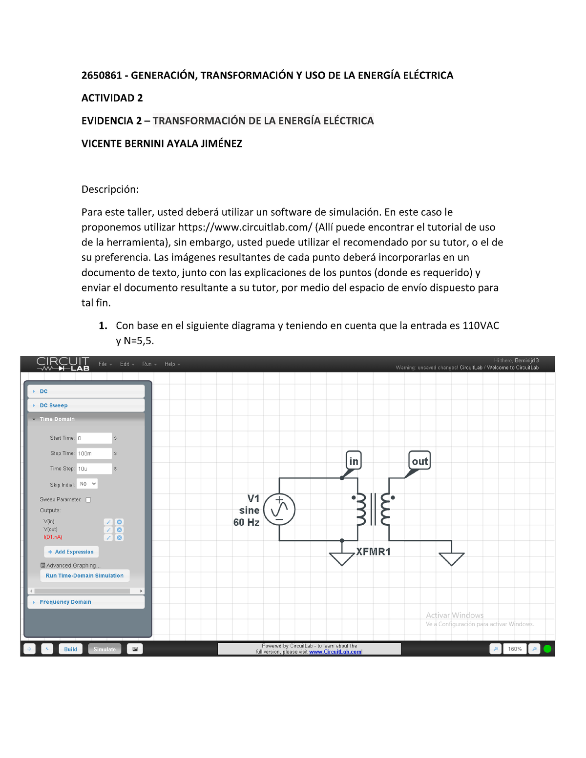 Taller Tranformación DE LA Energía Eléctrica - 2650861 - GENERACI”N ...