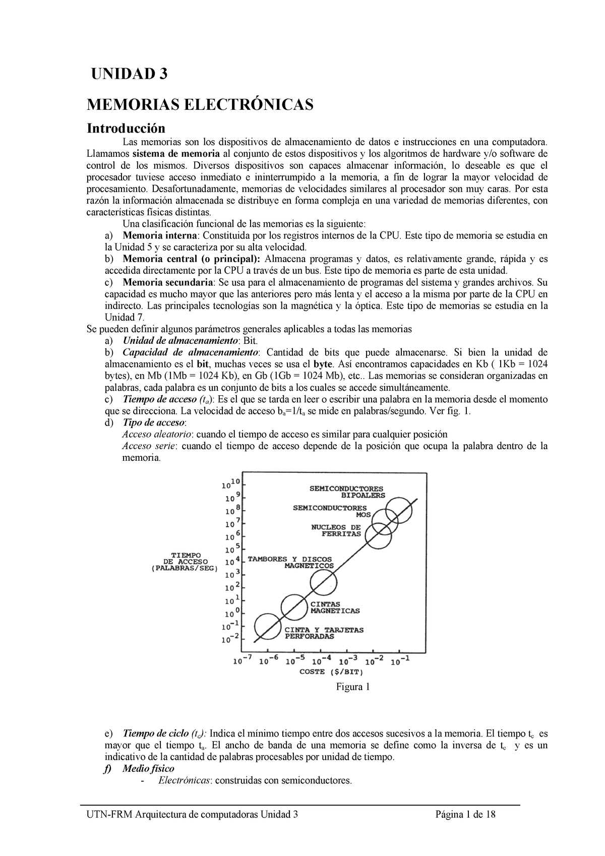 2.2.1- Memorias Material Lectura - UNIDAD 3 MEMORIAS ELECTR”NICAS ...