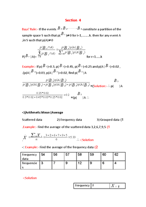 Statistics And Odds - Section 3 P(B|A) P(B) B Depends On A P(B|A) = P(B ...