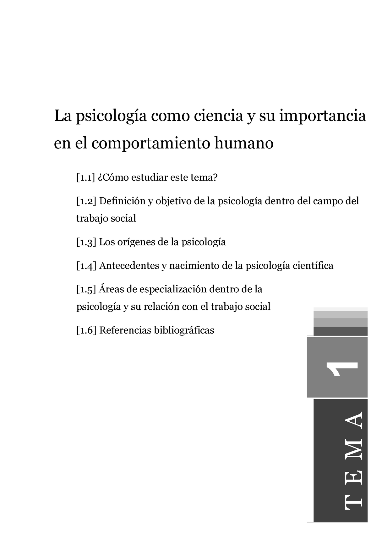 1 Psicologia Como Cienia Y La Importancia Del Comportamiento Humano La Psicología Como 9841