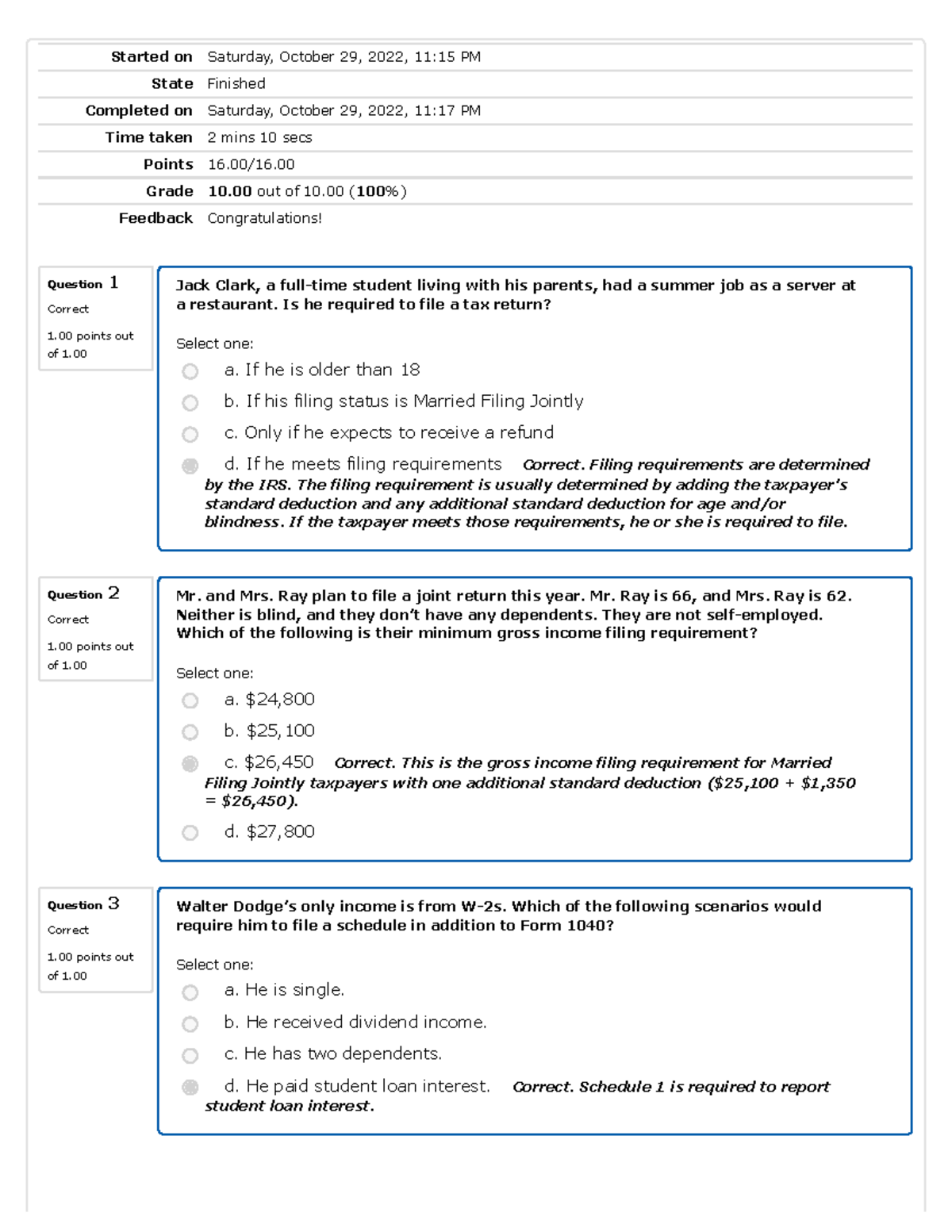 Chapter 1 Study Questions Test MBMB - Question 1 Correct 1 Points Out ...