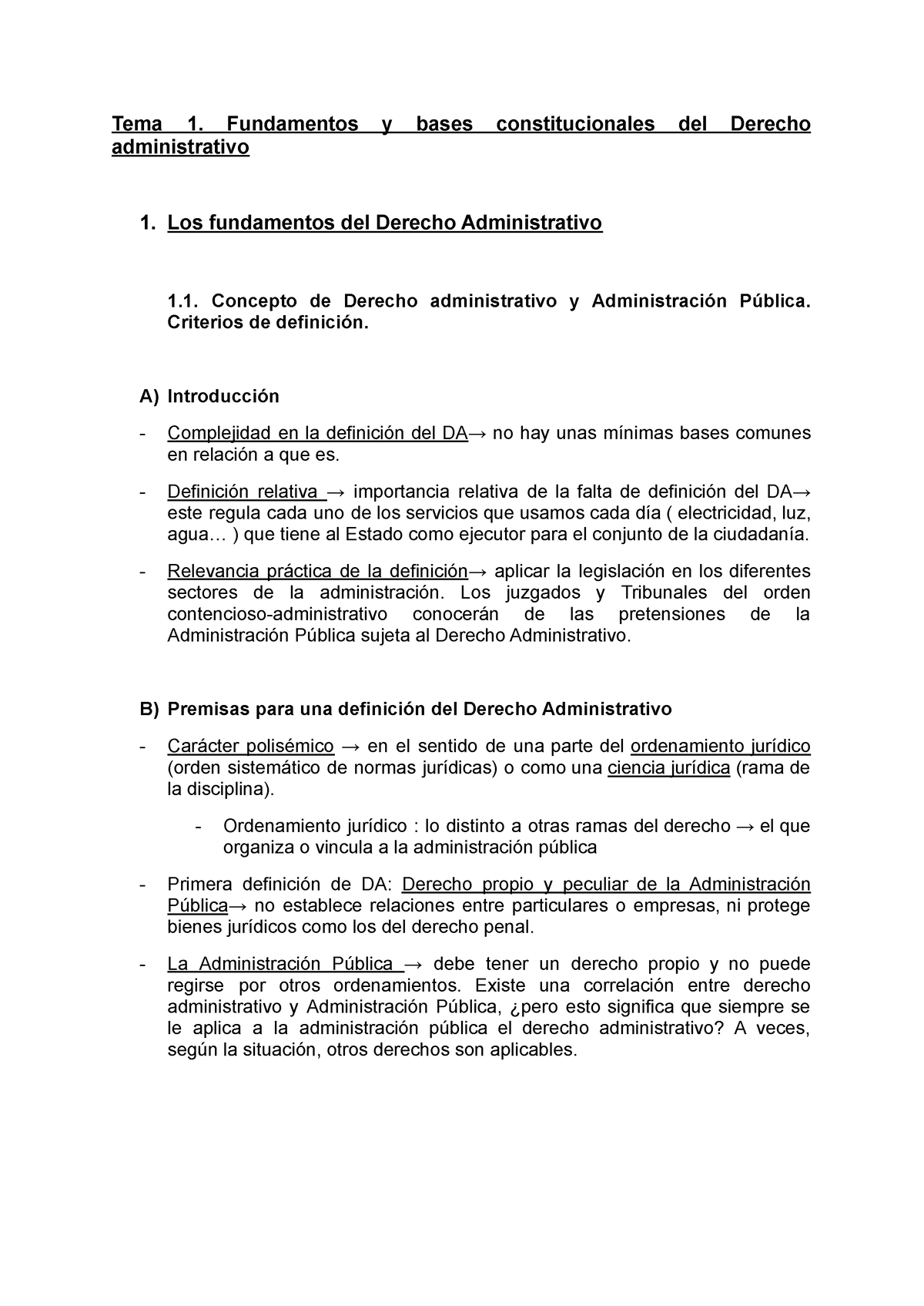 TODO Admin - Tema 1. Fundamentos Y Bases Constitucionales Del Derecho ...