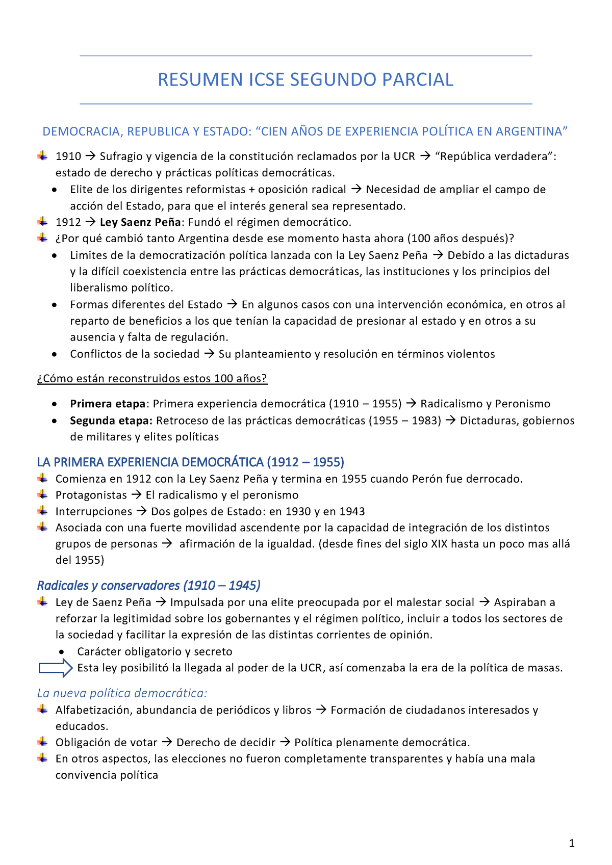 Resumen Icse 2 Parcial Pdf - RESUMEN ICSE SEGUNDO PARCIAL DEMOCRACIA ...