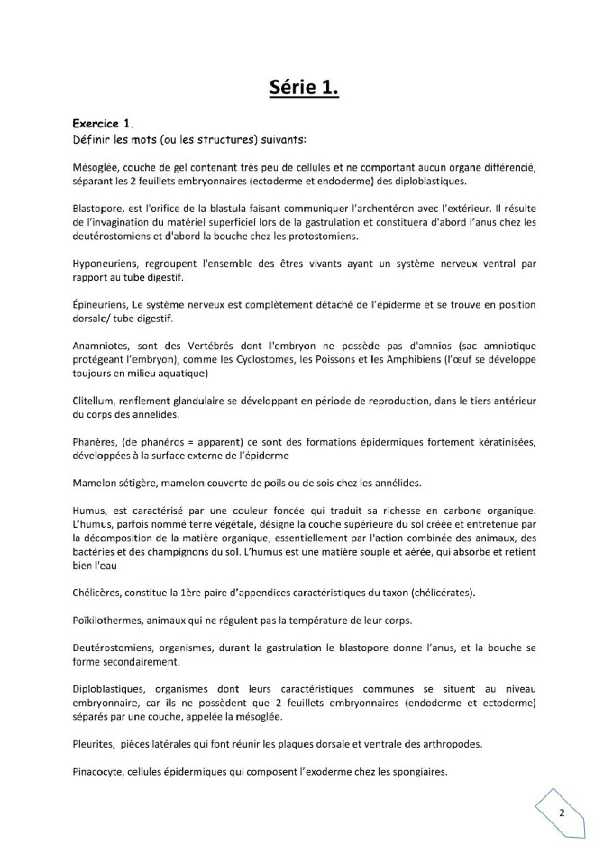 Biologie Terminales D. Sujets commentes 1977 main image 1