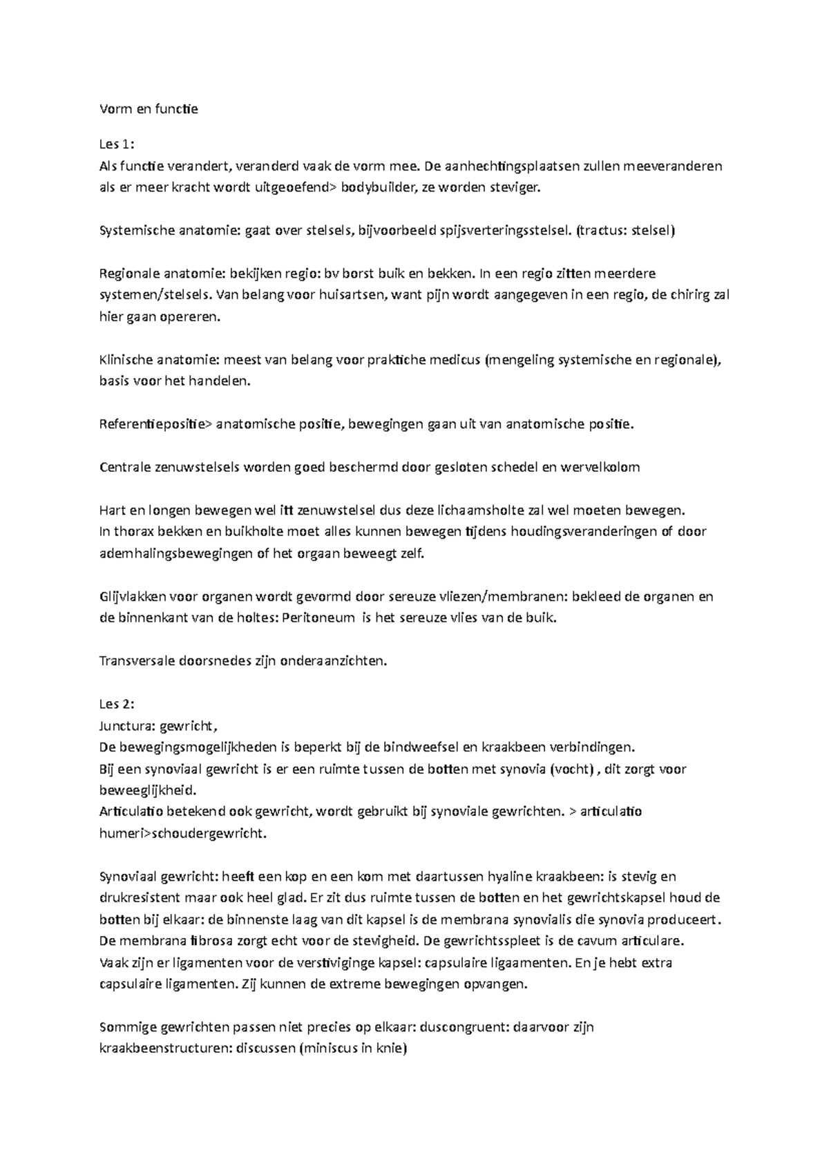 Vorm en functie week 1 Vorm en functie Les 1 Als functie verandert