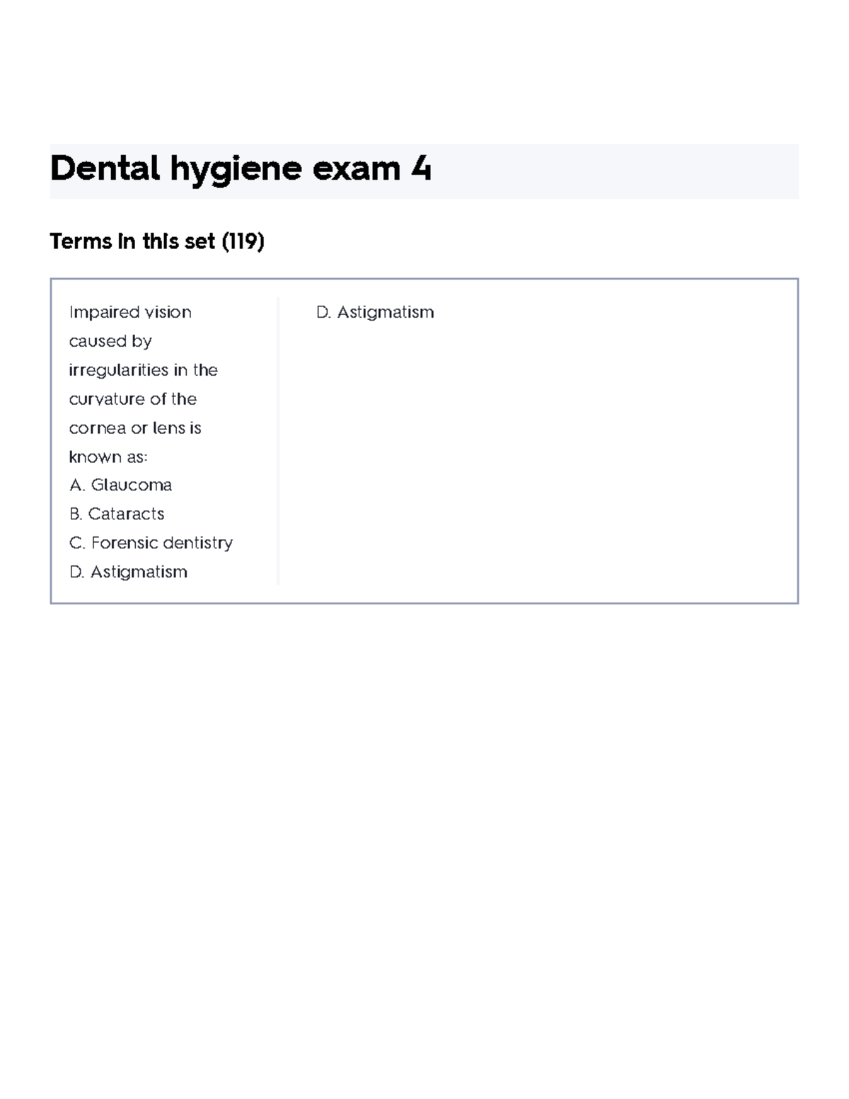 Dental Hygiene Exam 4 Flashcards Quizlet - Dental Hygiene Exam 4 Terms ...