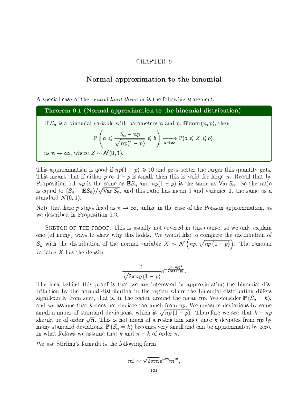 Normal to binomial - CHAPTER 9 Normalapproximationto thebinomial Asp ...