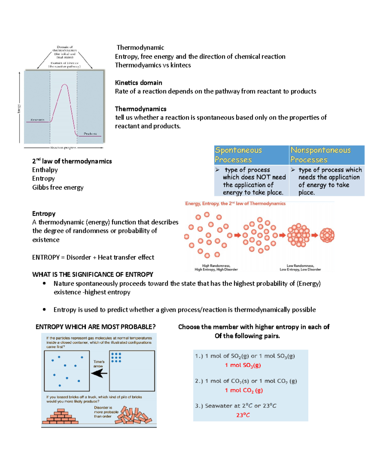 Thermodynamic - Thermodynamic Entropy, free energy and the direction of ...