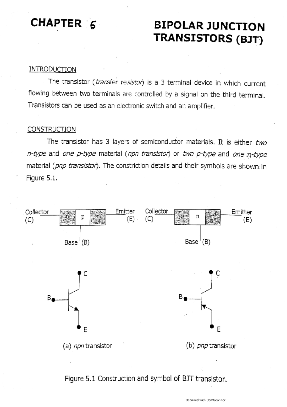 Chapter 5 Bipolar Junction Transistor (BJT) Basic Electronics Studocu