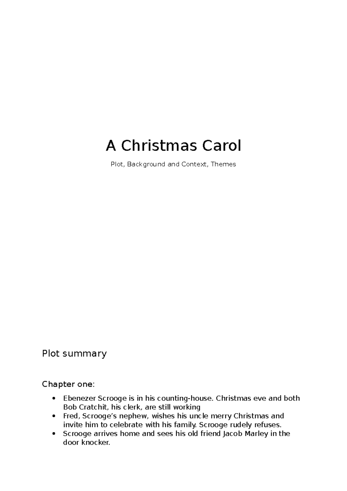 A christmas carol - A Christmas Carol Plot, Background and Context ...