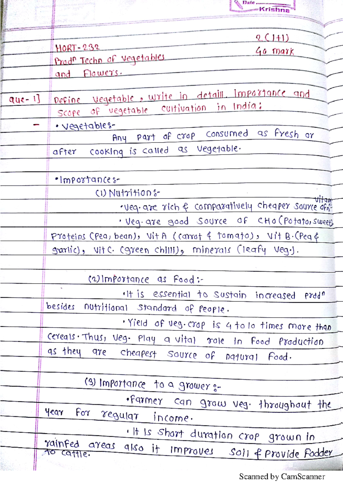 Horti 232 3rd sem botany, branch of biology that deals with the