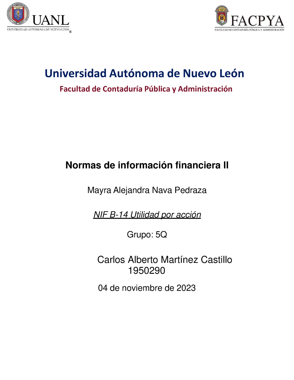 Cultura De La Paz Y Financiamiento A Lp Universidad Autónoma De Nuevo León Facultad De 6212