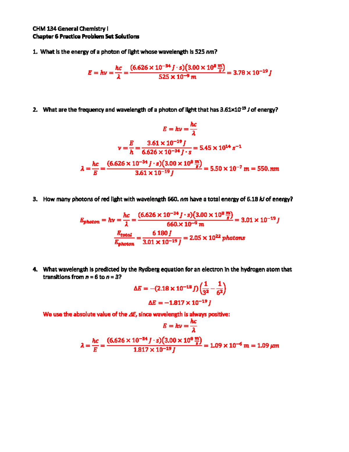 Chapter 6 Practice Problem Set Solutions - Coursera - Studocu