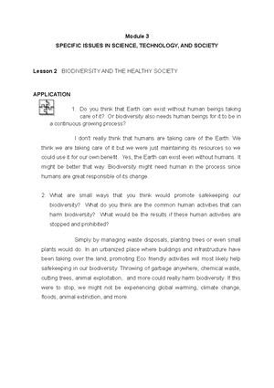 M3L6 Application Pamaong, Melanie B - GE 217 Science, Technology and ...