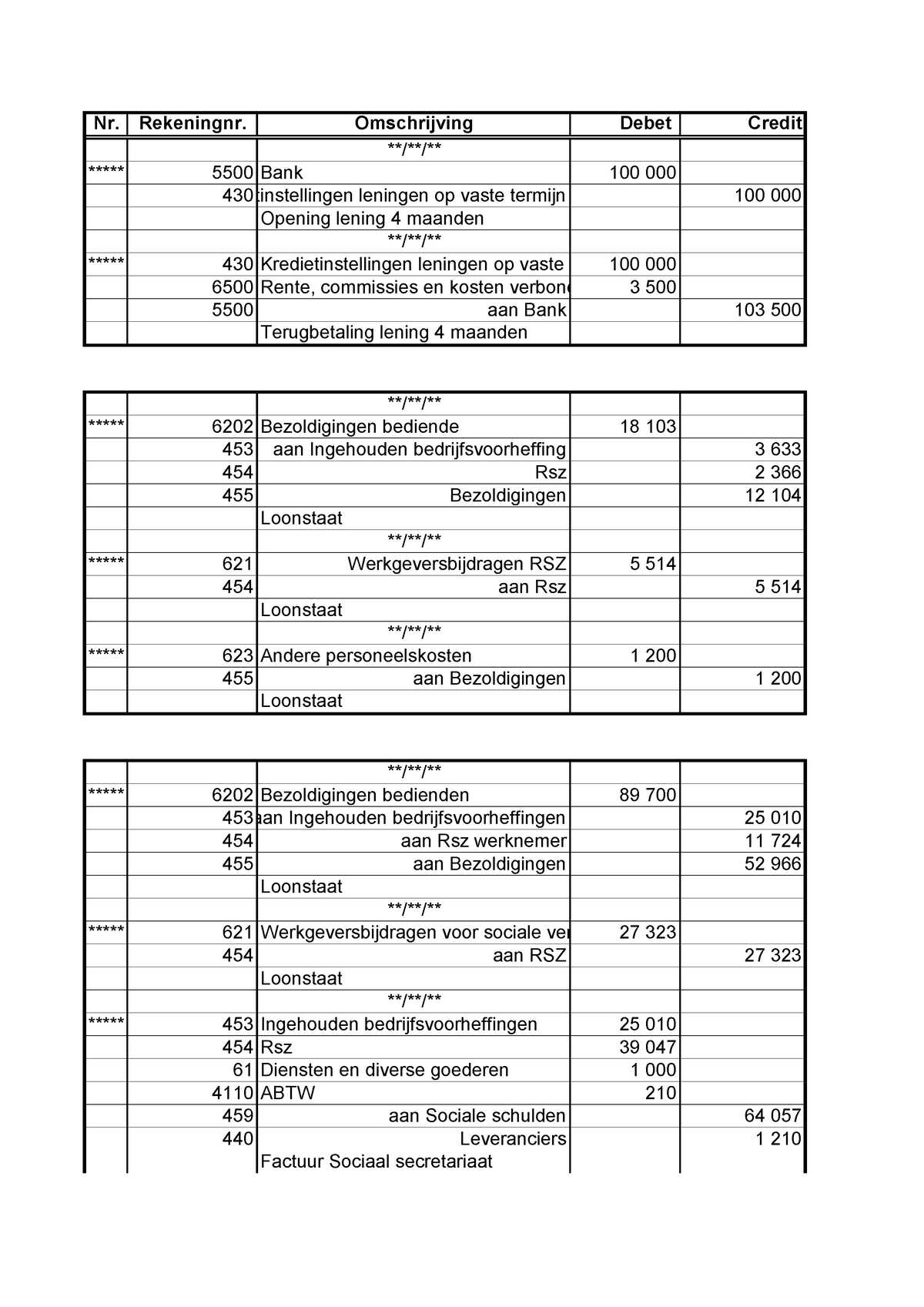 Algemeen Boekhouden 17de Editie Deel V Hoofdstuk 9 Oefeningen BLZ 565 ...