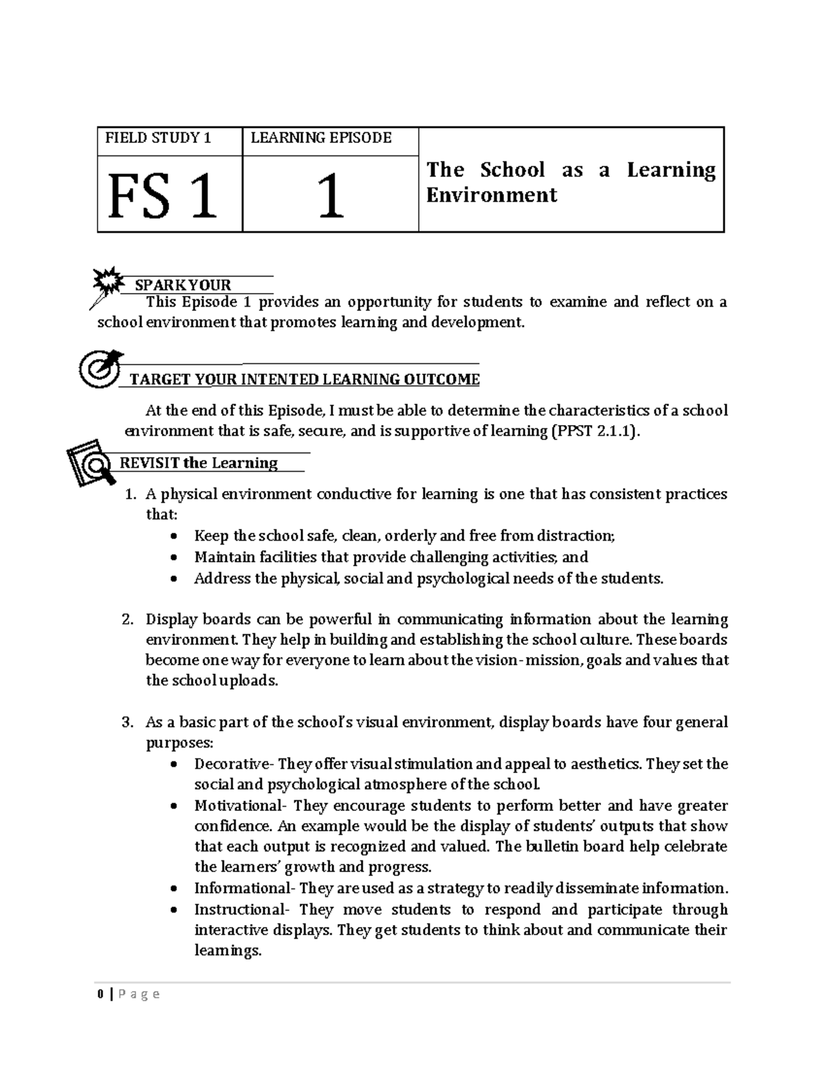 FS1 Complete Learning Episodes - This Episode 1 provides an opportunity ...