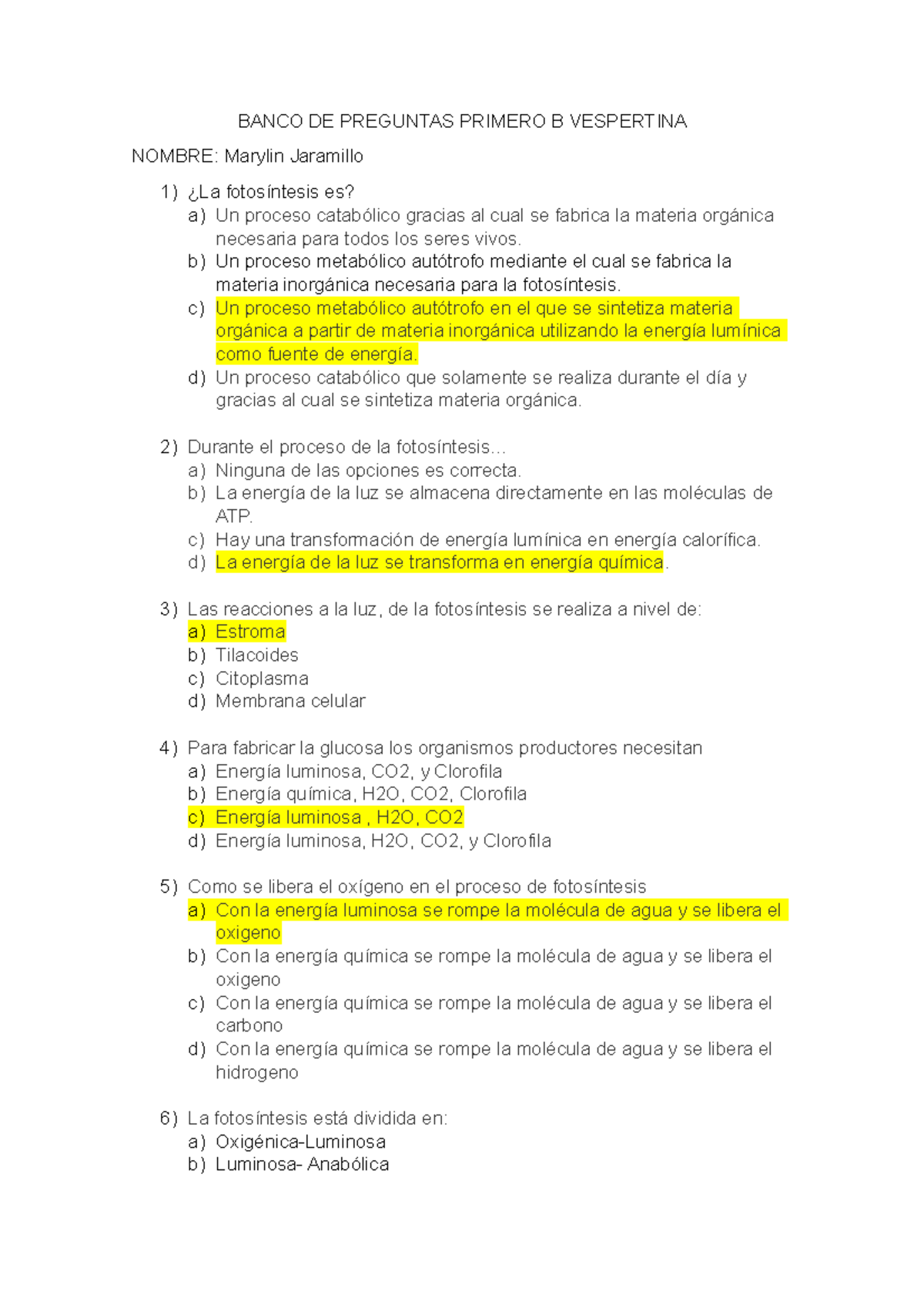 Banco DE Preguntas Primero B Vespertina - BANCO DE PREGUNTAS PRIMERO B ...