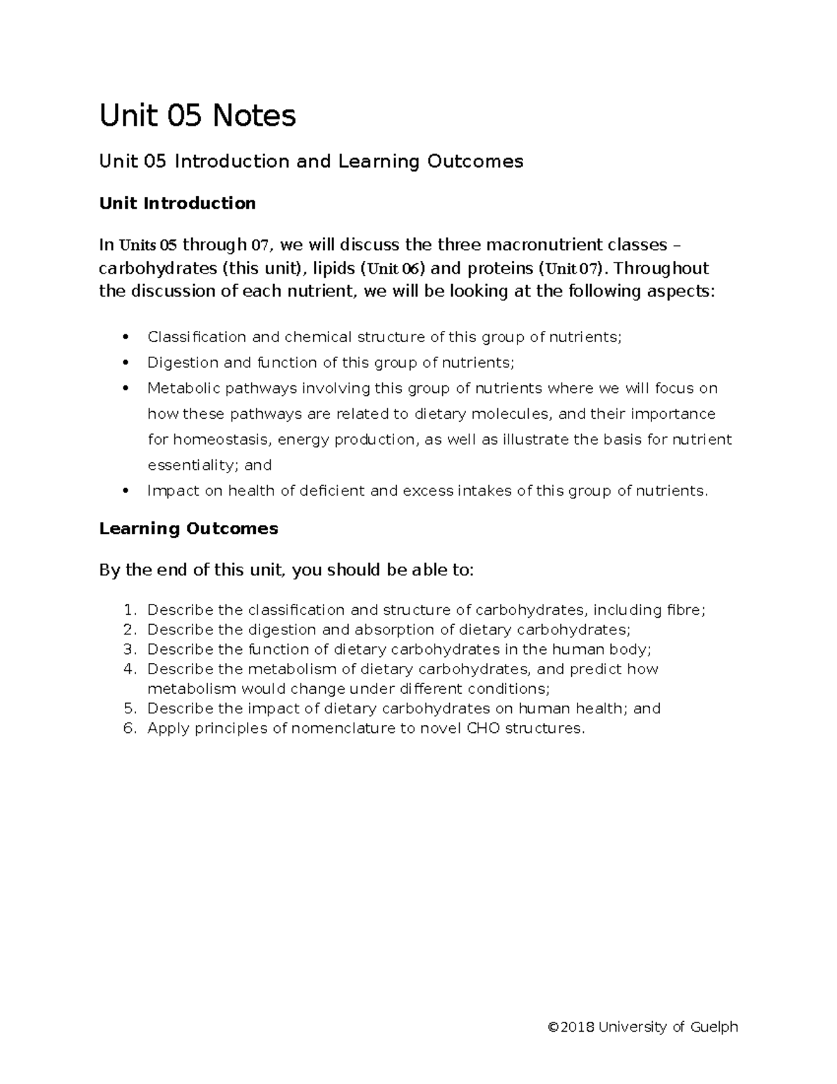 Unit05 Notes - Test Bank - MCS 2020 - U of G - Studocu