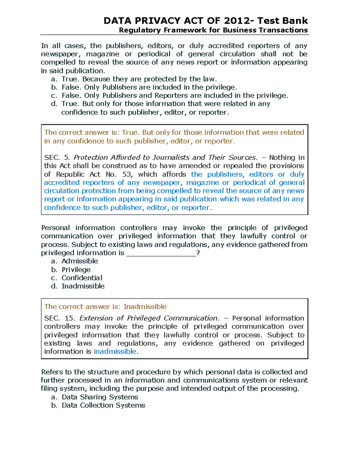 Data Privacy Act Of 2012 Quiz Regulatory Framework For Business   Thumb 1200 1553 