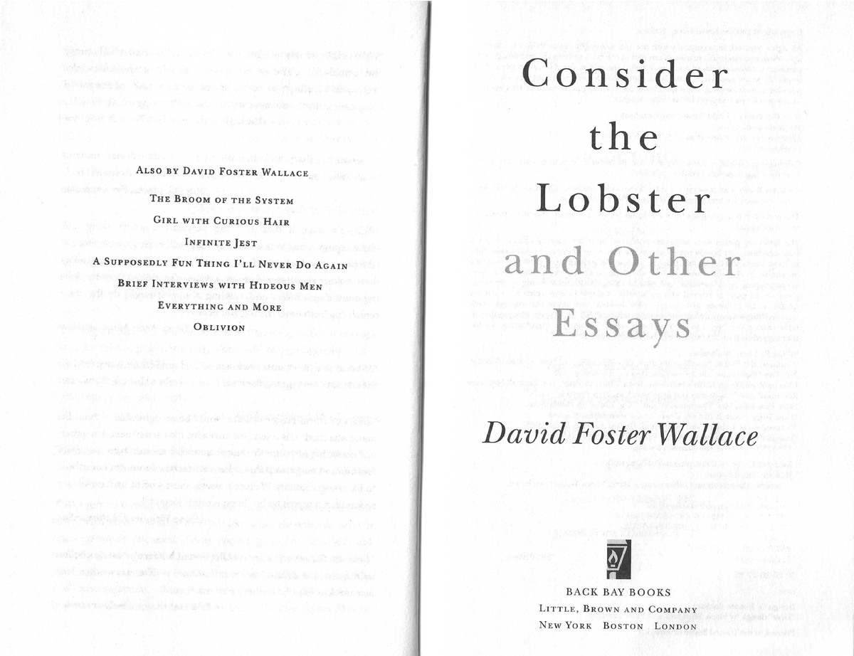 david foster wallace senior thesis