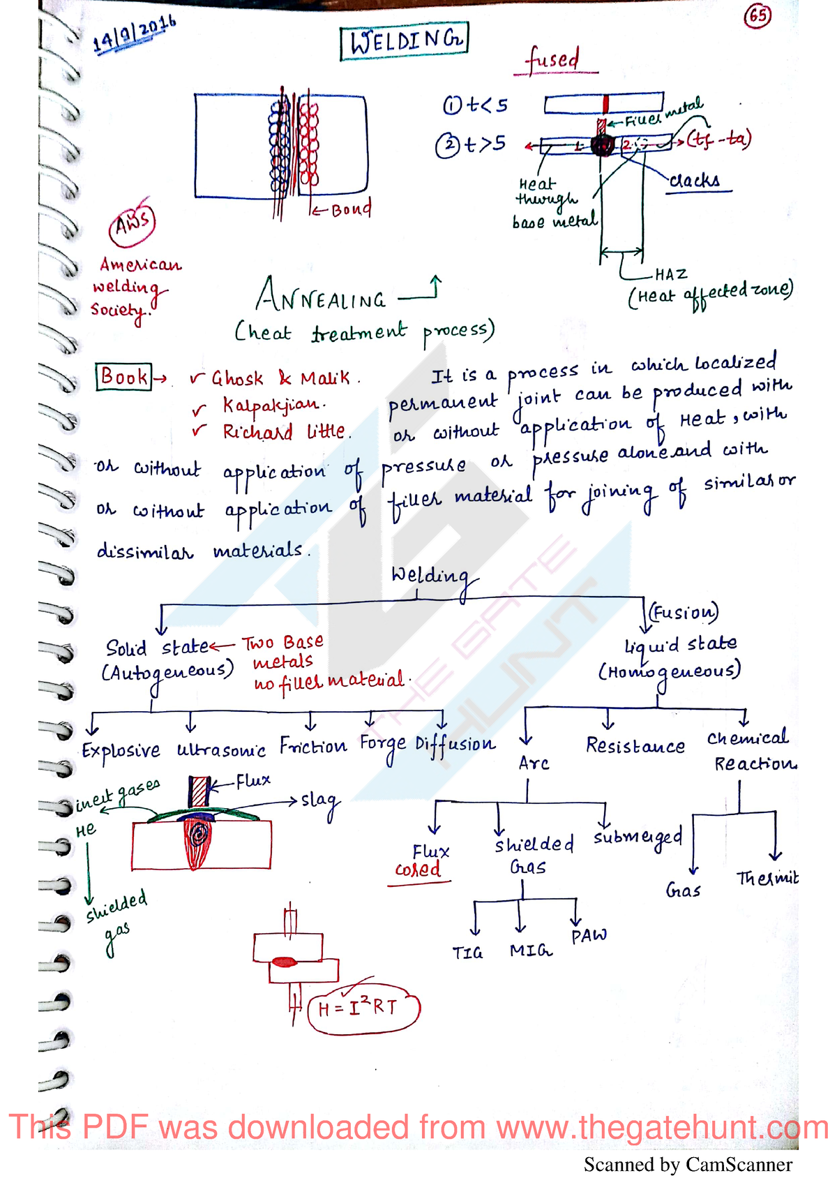 27. Welding FULL Notes - Basic Mechanical Engineering - Studocu