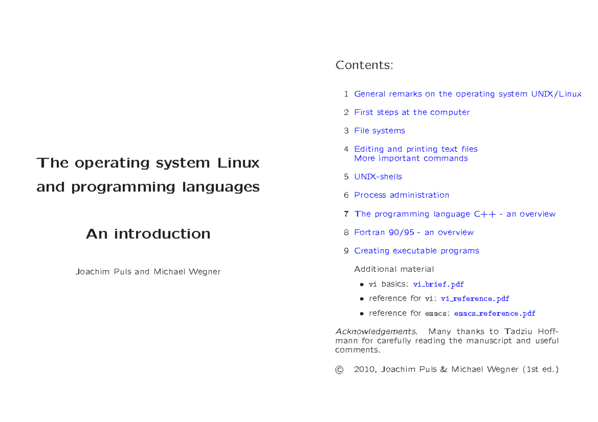 Linux for beginners - The operating system Linux and programming ...