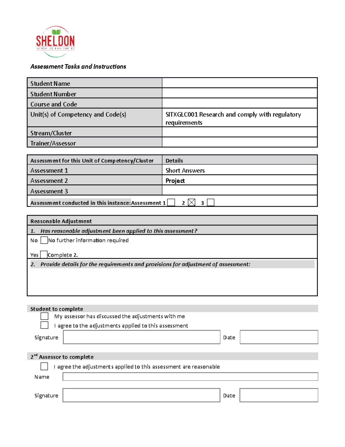 sitxglc-001-assessment-2-project-assessment-tasks-and-instructions