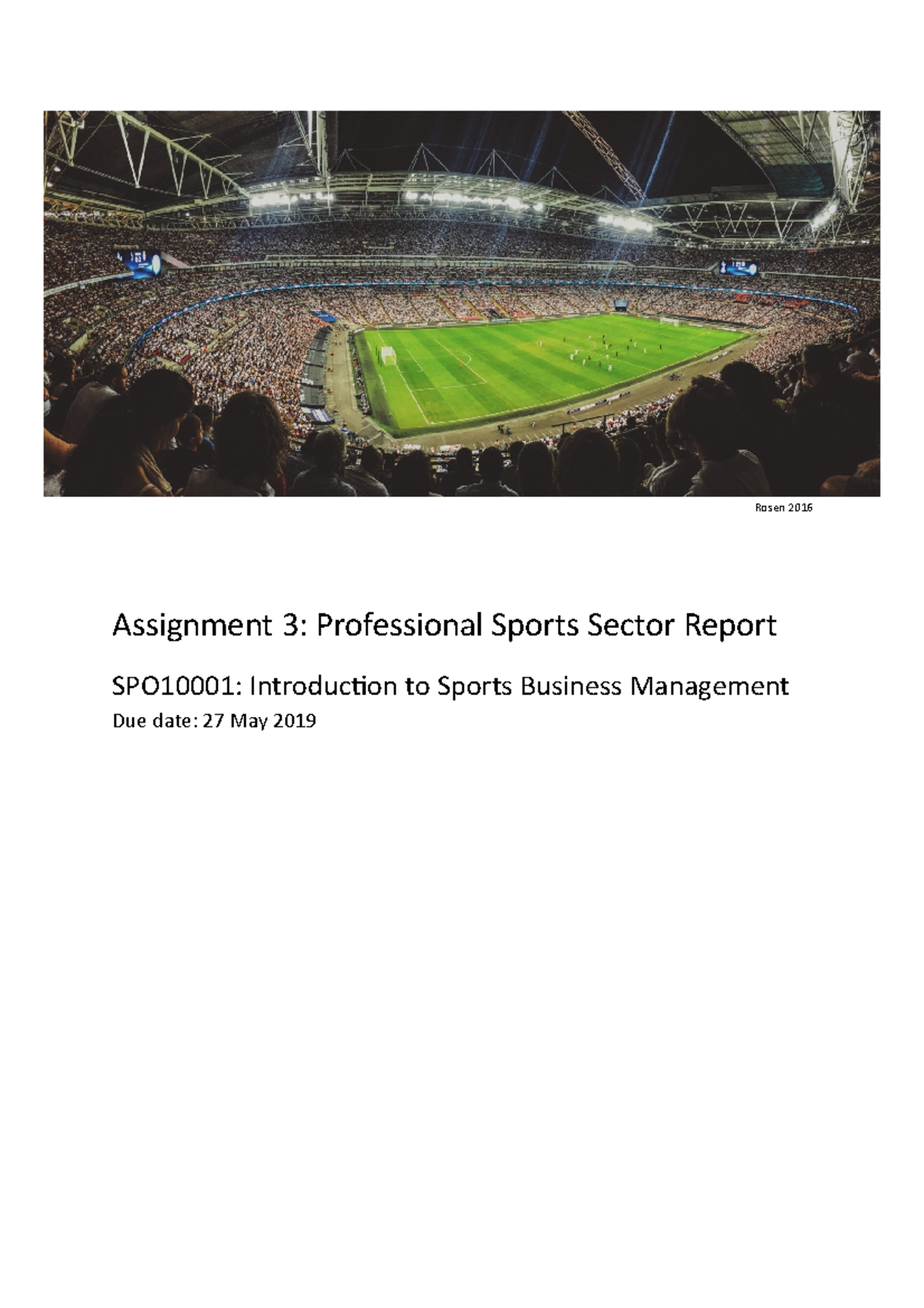 assignment 3 sports media strategy proposal