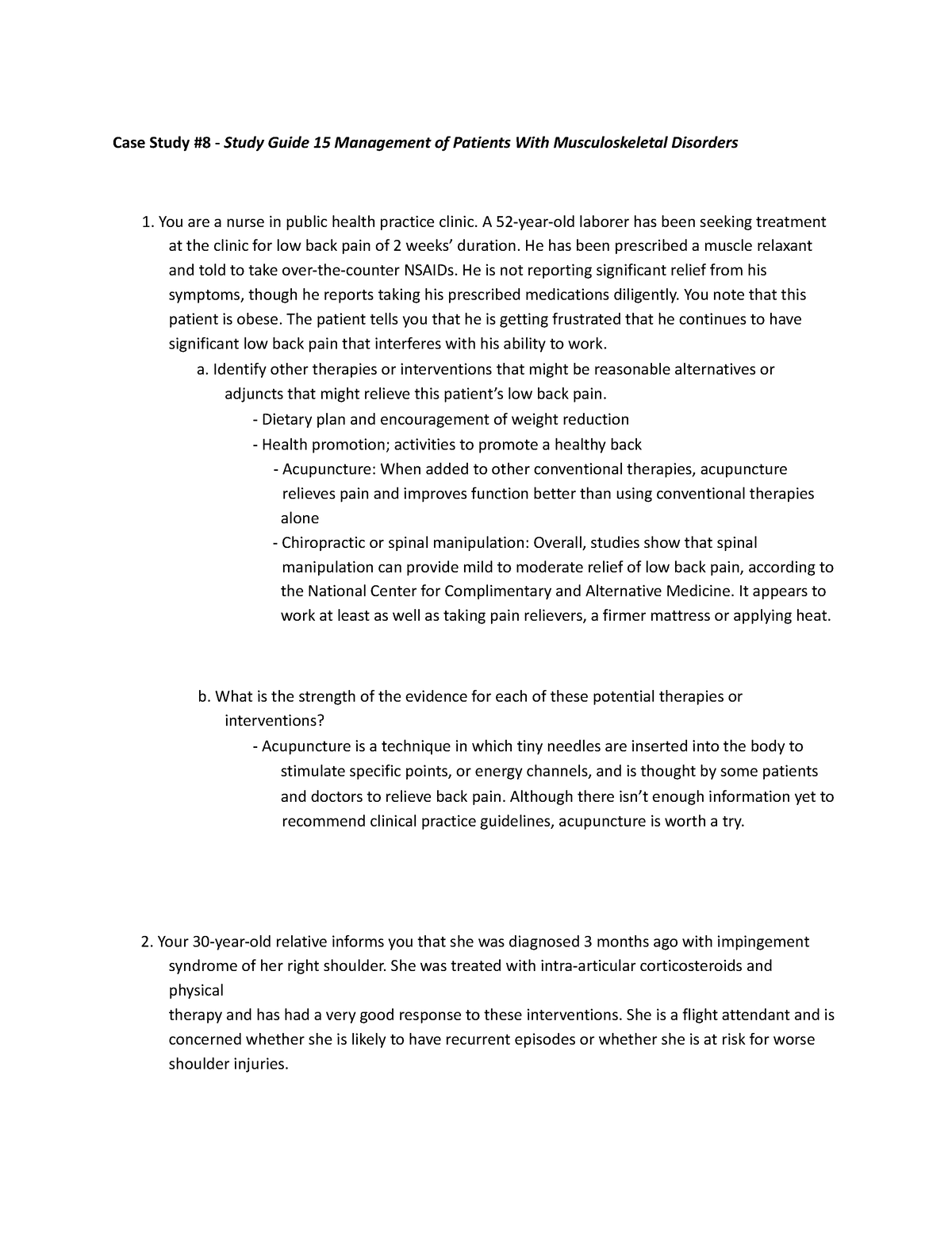 case study of muscle weakness