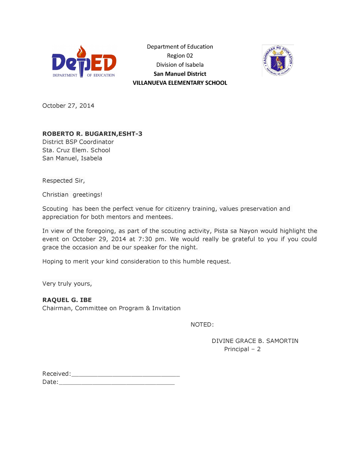 317077441 Request Letter to Judge a Contest - Department of Education ...