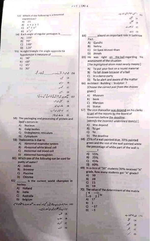 Past Papers 2014 Peshawar University MA Part 1 English Paper 2 - Studocu