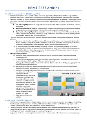 Quiz 1(HRMT2237) - Human Resource Management - Quiz 1 Which Of The ...