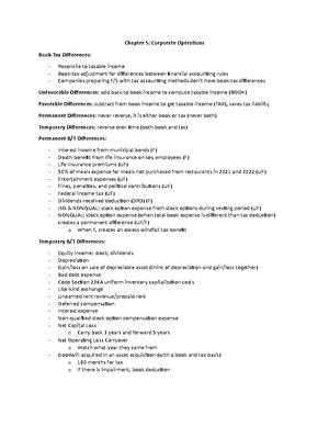 Chapter 6 Accounting for Income Taxes - Chapter 6: Accounting for ...