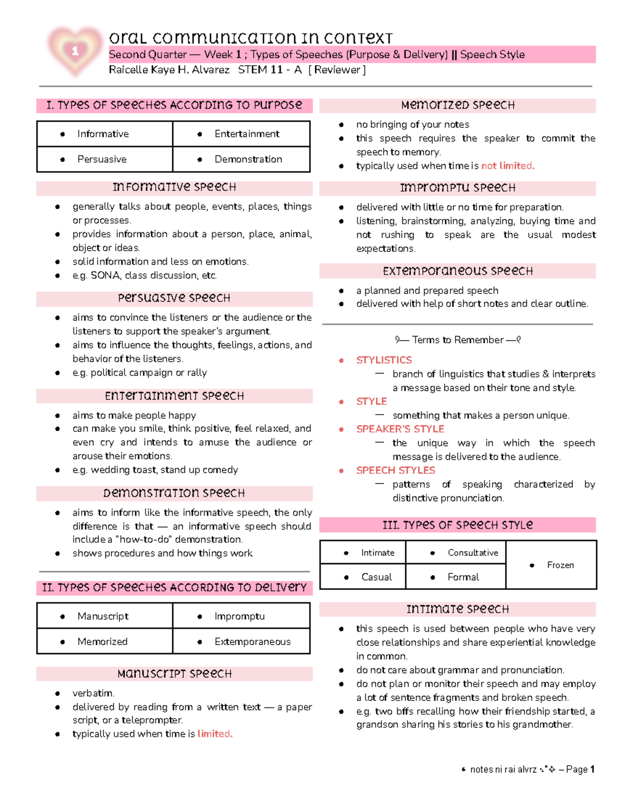 Second Grading Notes ALL Subjects ( Alvarez) (1)-52-58 - Oral ...