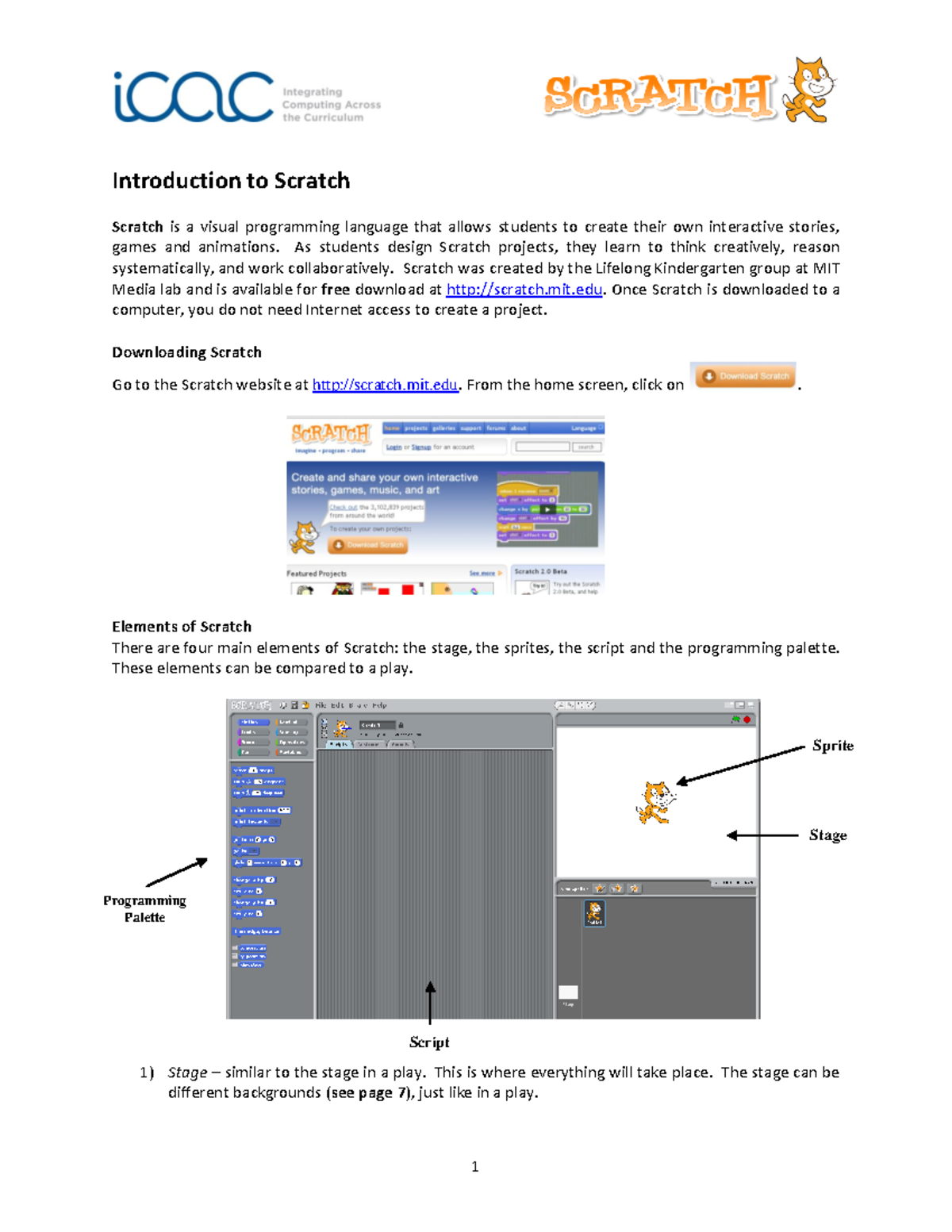 Intro to Scratch - Introduction to Scratch Scratch is a visual ...