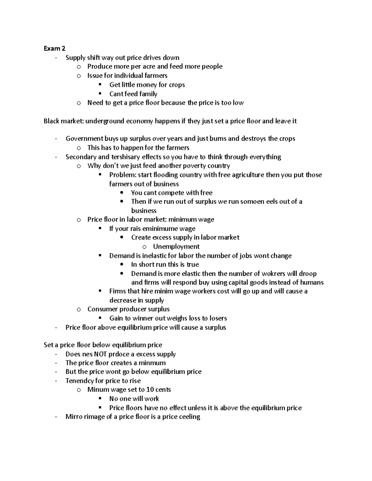Exam 2 Econ - Econ 102 lecture notes for the second exam for McLeod ...