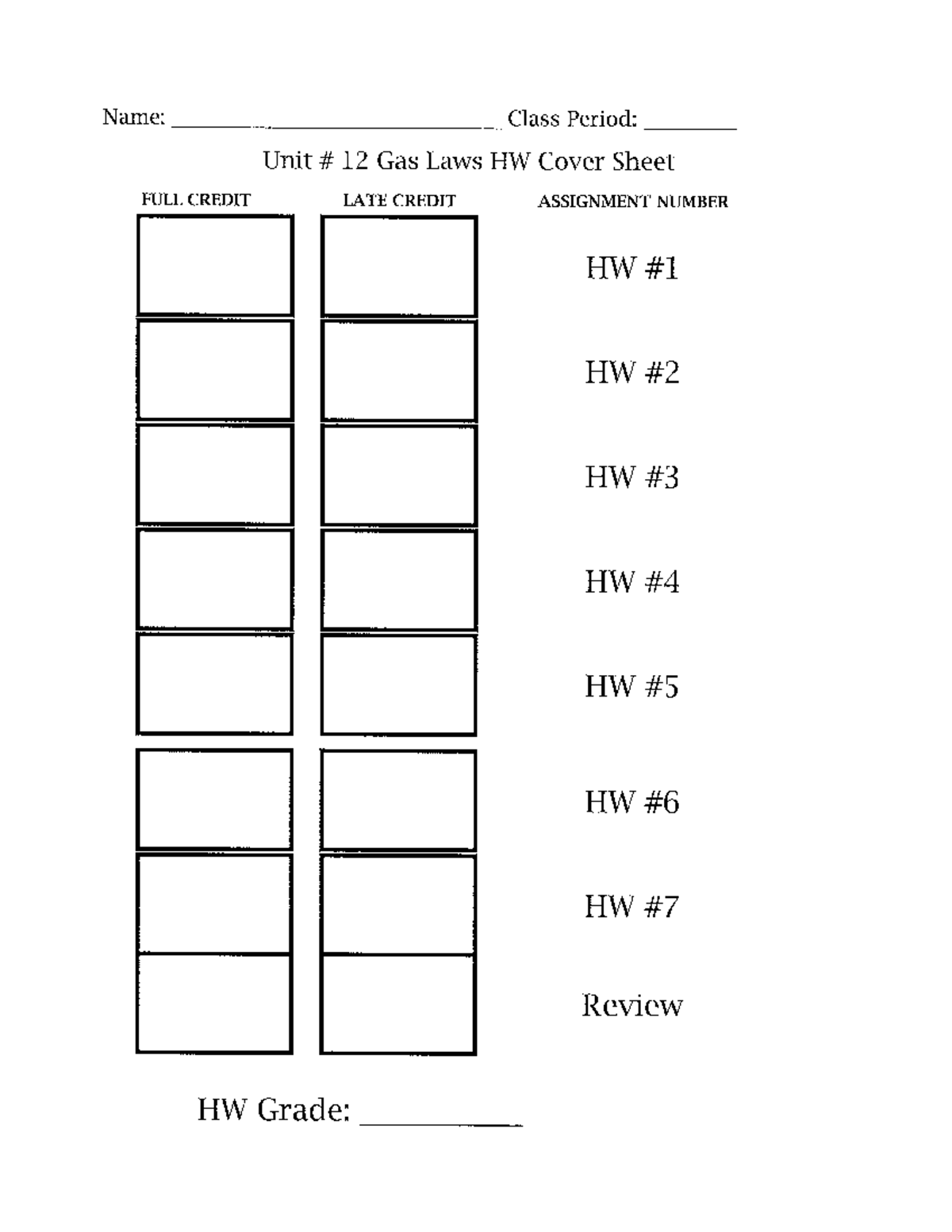 Unit+12+Gas+Laws+HW+KEY - Name- HW #4 - Gas Laws Solve the following ...