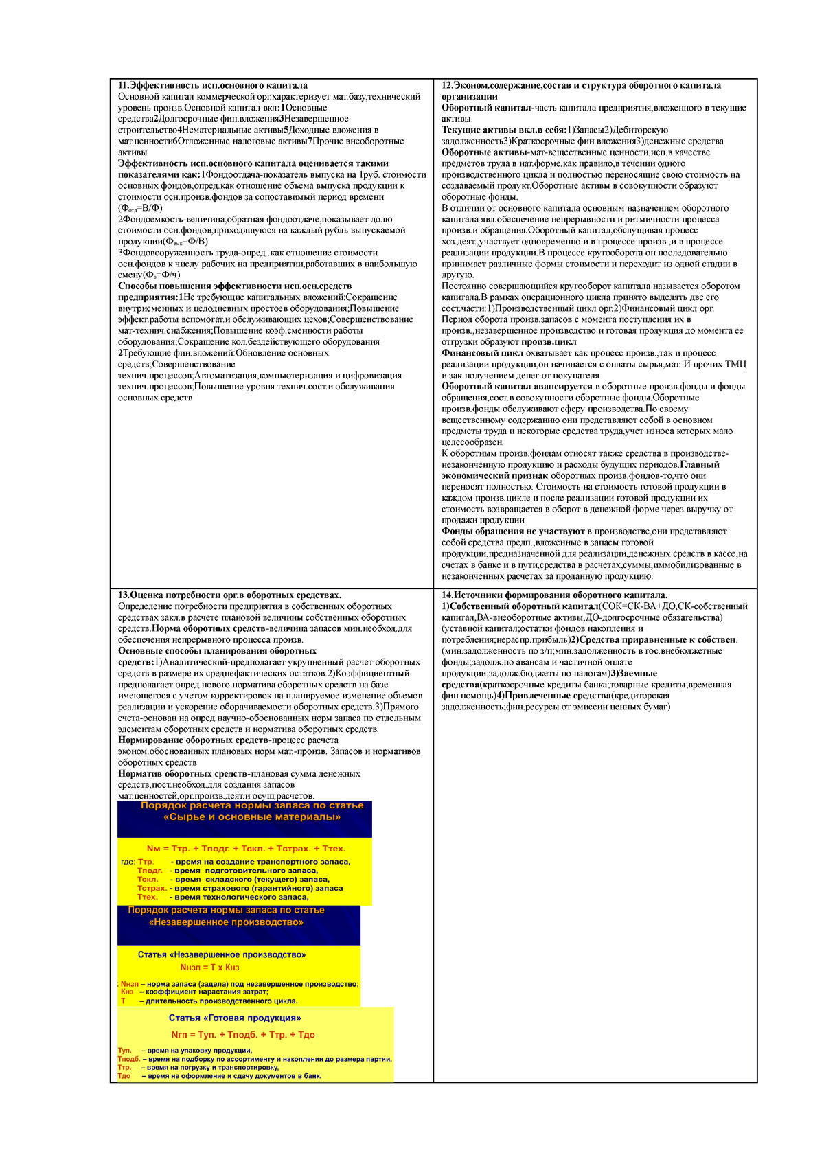 11-15 Finansy - с 11 по 15 - 11.Эффективность исп.основного капитала  Основной капитал коммерческой - Studocu