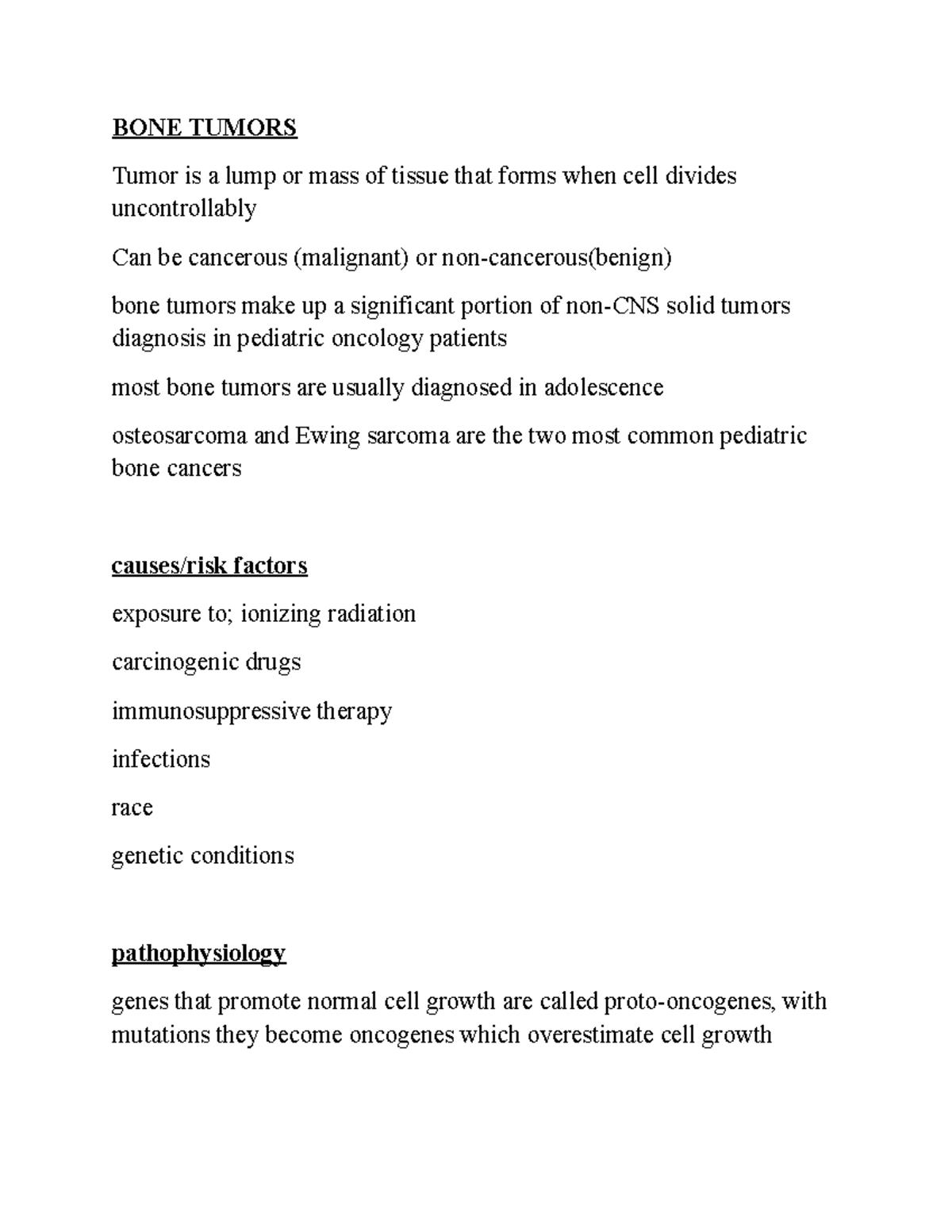 BONE Tumors presentation BONE TUMORS Tumor is a lump or mass of
