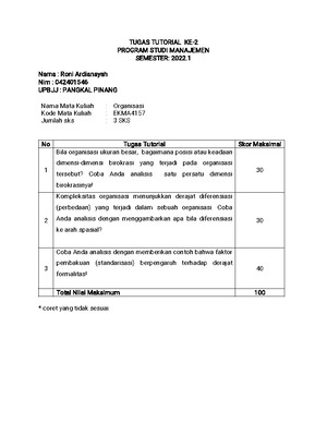 TMK 2 EKMA4157 Apriwendi ADHA - BUKU JAWABAN TUGAS MATA KULIAH TUGAS 2 ...